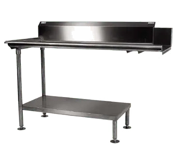 Winholt CDT-14-S-60R 60" Clean Straight Dishtable w/ Left Table, 9" Backsplash, Steel Legs