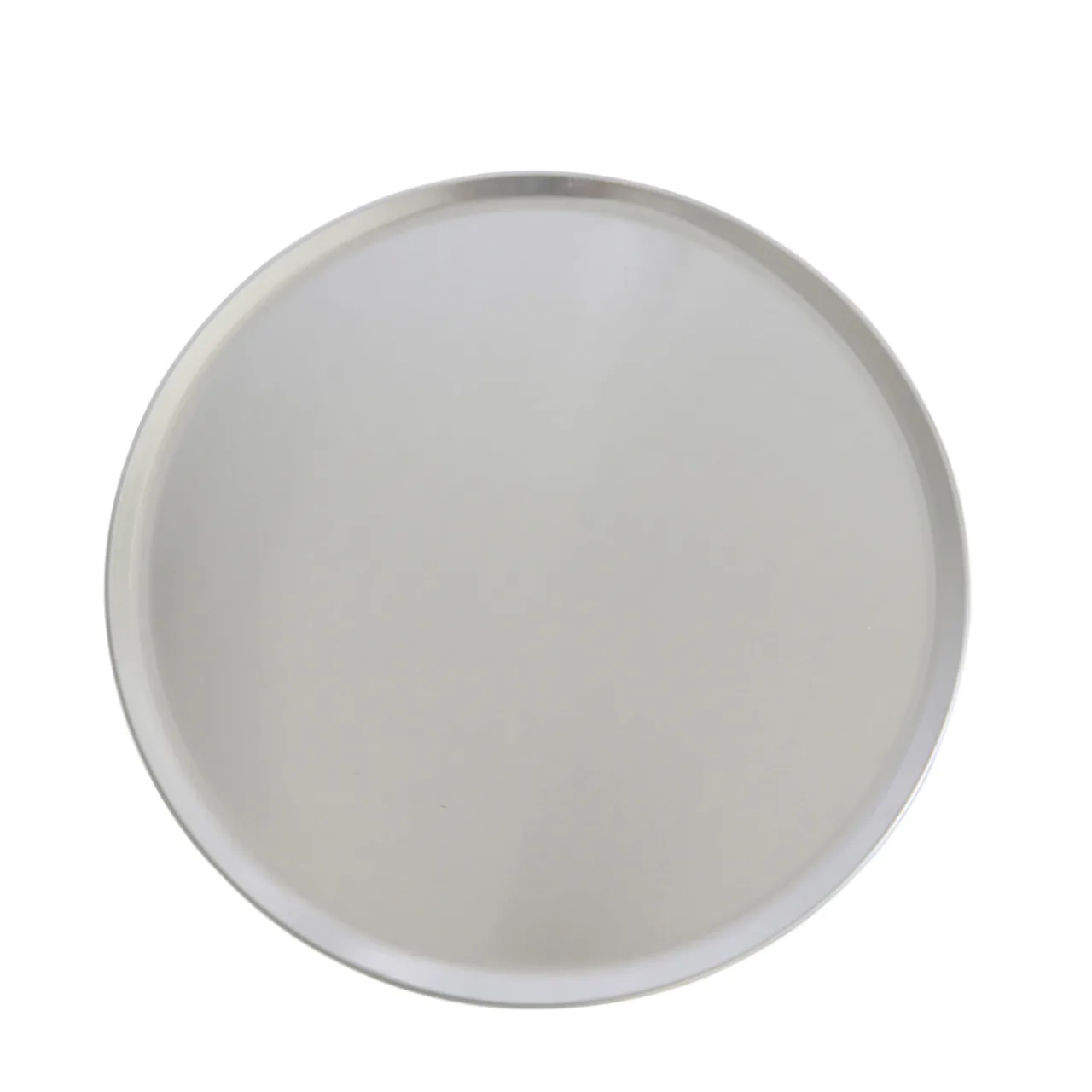 CAC China APZP-14C Pizza Pan, 14" Dia., Solid, Coupe Rim, Aluminum, NSF
