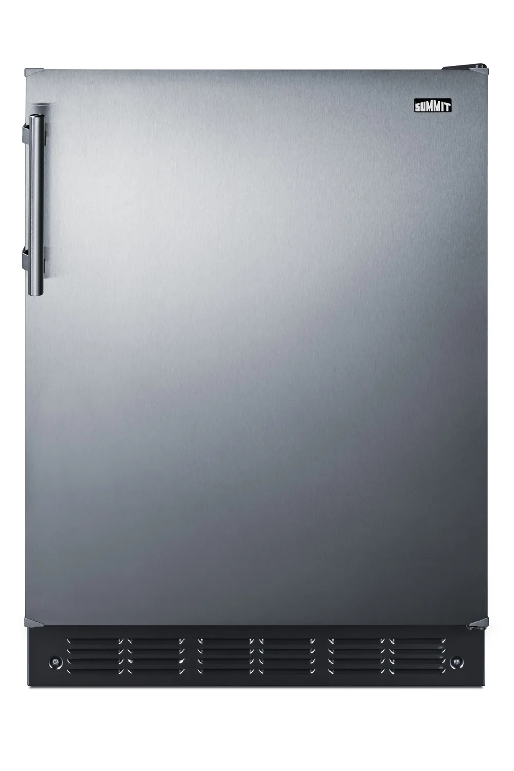 Summit CT66BK2SS 23" Reach-In Undercounter Refrigerator Freezer, Black Cabinet Stainless Steel Door, 4.9 cu. ft.