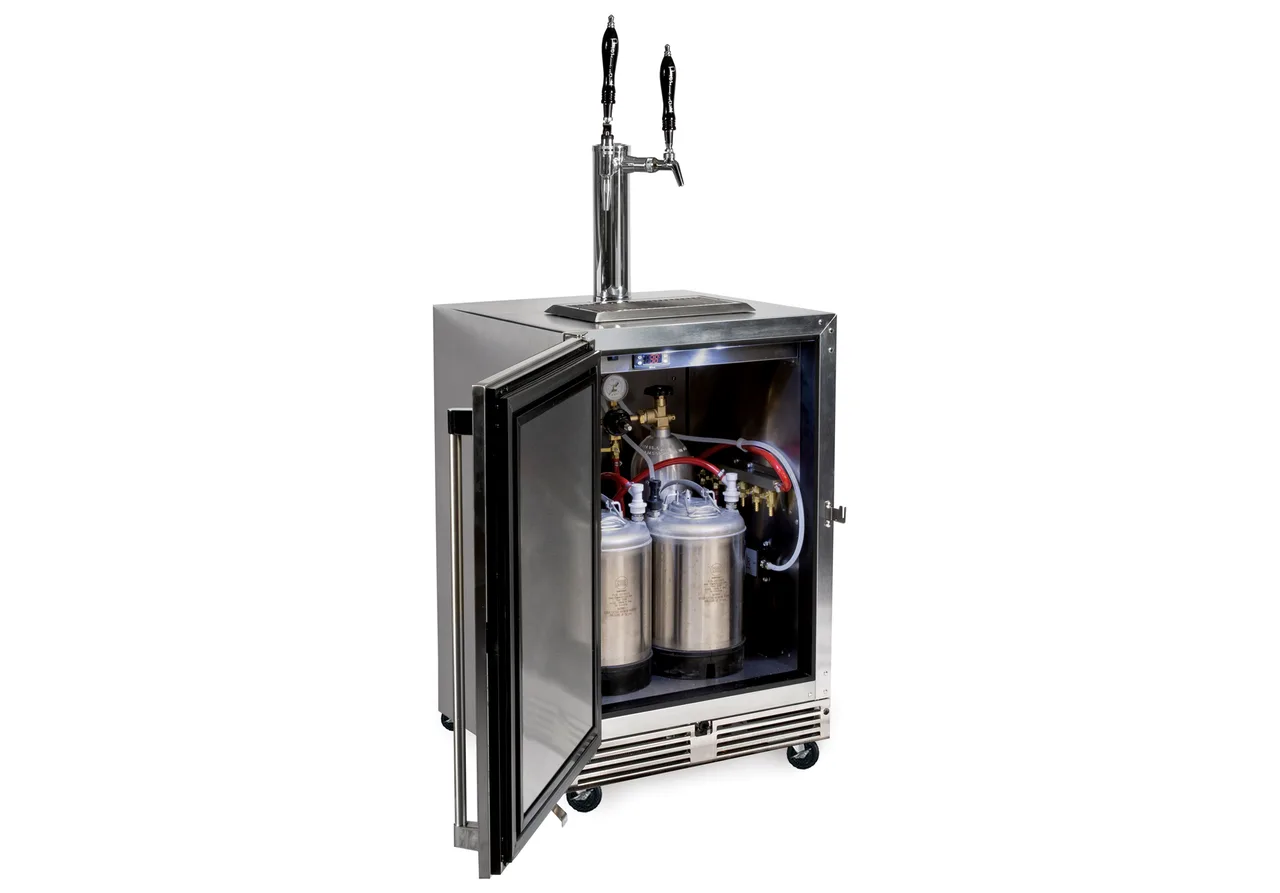 Perlick HC24RS4S-G0-SLFLT 23" Nitro and Cold Brew Coffee / Wine