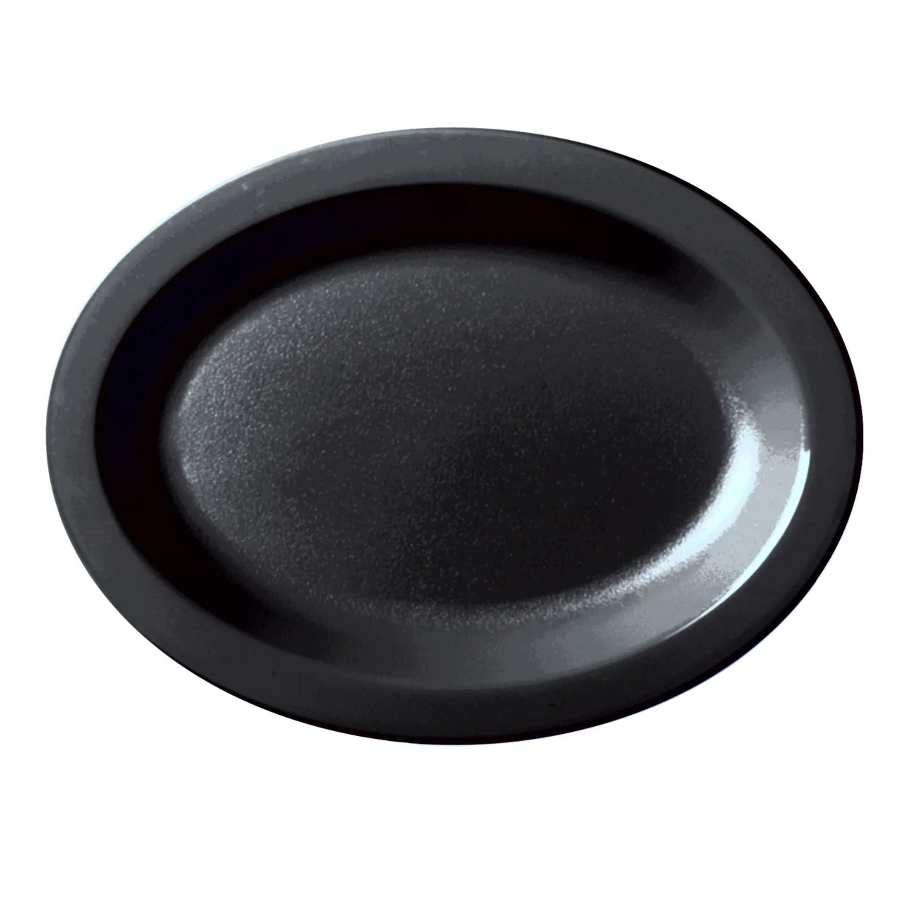 Cambro 120CWP110 Oval Platter, 12" x 9" Black Polycarbonate, NSF Certified, Scratch‑Resistant