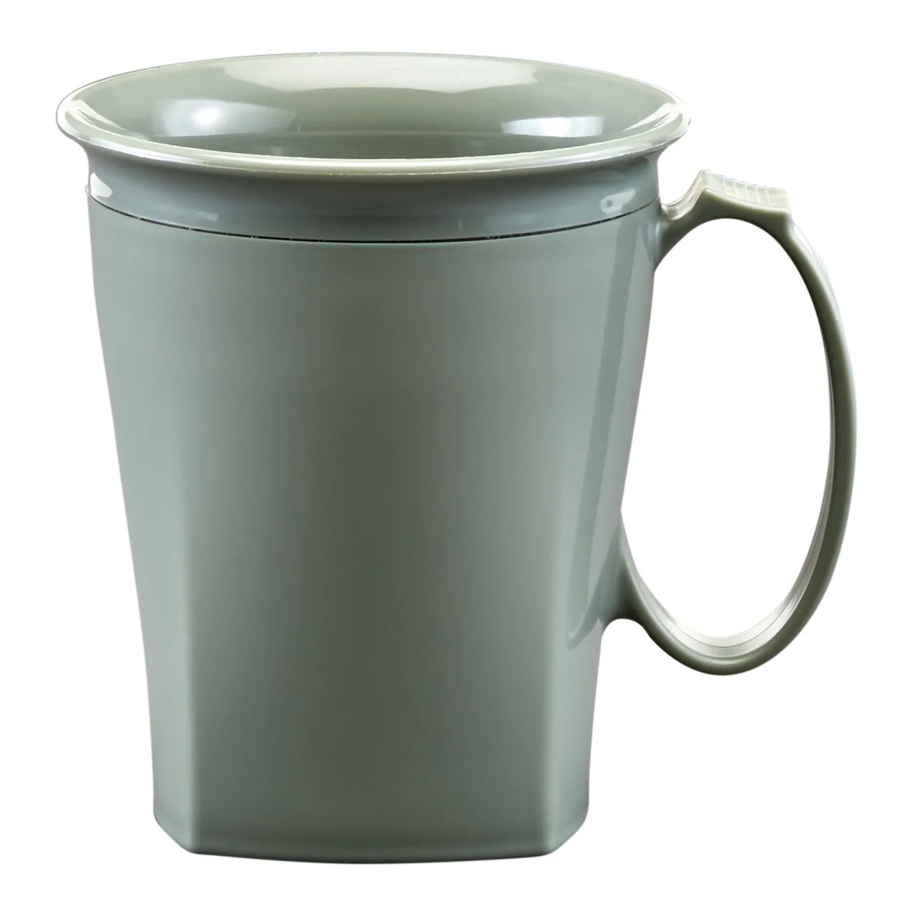 Cambro MDSHM8447 8 oz Plastic Mug, 4.5" Dia x 4" H, Green Meadow PP, Dishwasher Safe, NSF Certified
