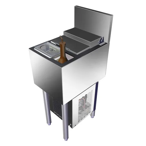 Perlick ISC12 Bottle Well Bin Underbar Ice Bin/Cocktail Station with 44 lbs Ice Capacity