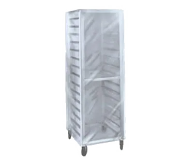 Winholt SRC-58-3Z Rack Cover – Full Height Clear Plastic, 3 Reinforced Zippers, Fits Standard Rack Sizes