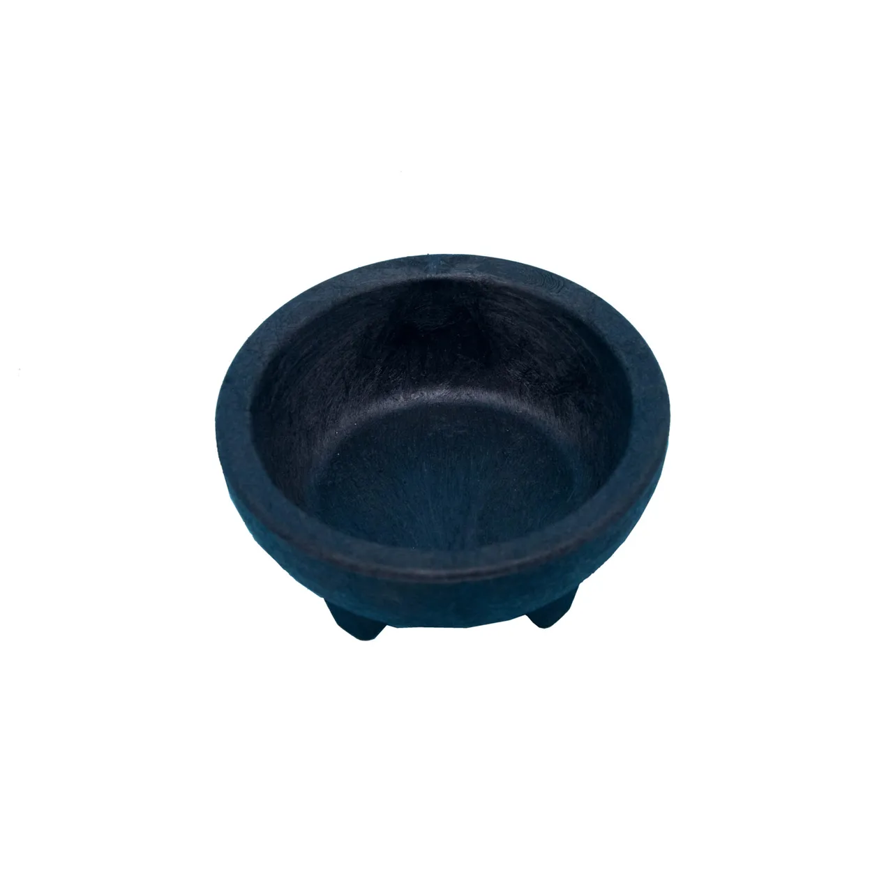 CAC China SLDB-10 Molcajete Salsa Bowl, 10 oz Black Plastic BPA‑Free NSF Certified - 4/Pack