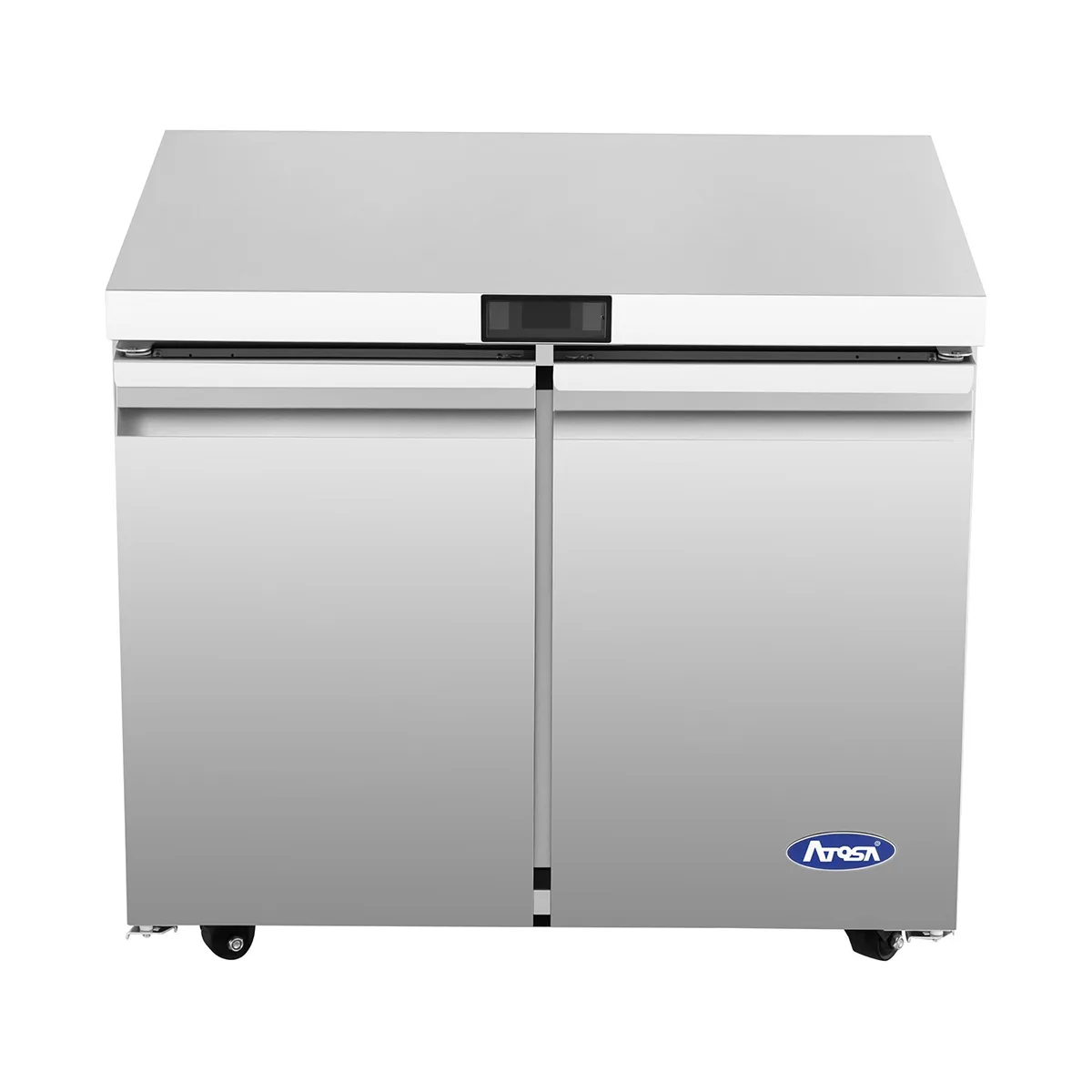 Atosa USA AUF36SD 36" Two Solid Door Undercounter Freezer, Stainless Steel, 8.6 cu. ft.