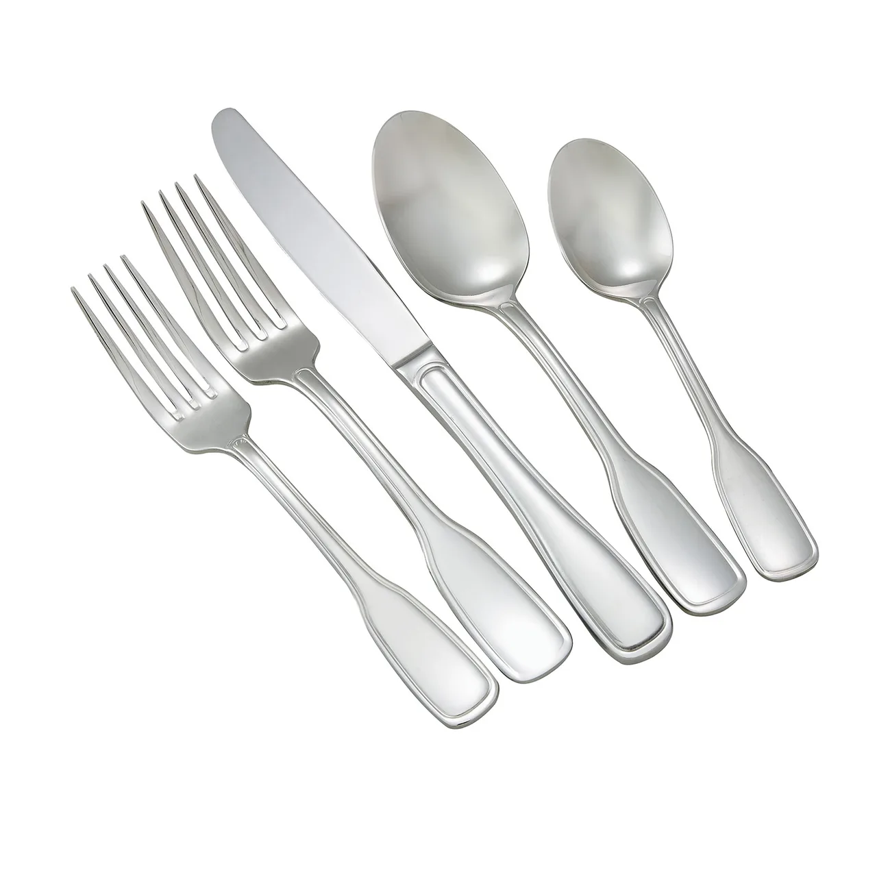 Winco 0033-11 Dinner Fork, 8-1/8" 18/8 Stainless Steel, Mirror Finish Oxford - 1 Dozen