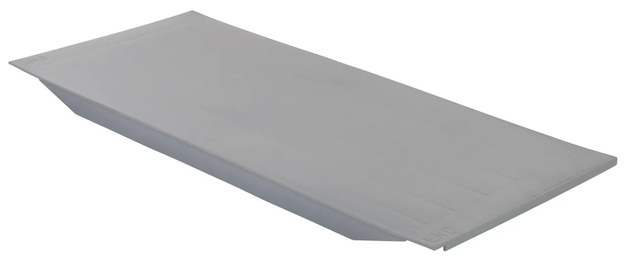 Cambro CBSP1812S151 Camshelving Basics Plus Shelf Plate, 18''W x 12''D, Solid Polypropylene, Gray, NSF Listed, Camguard Antimicrobial