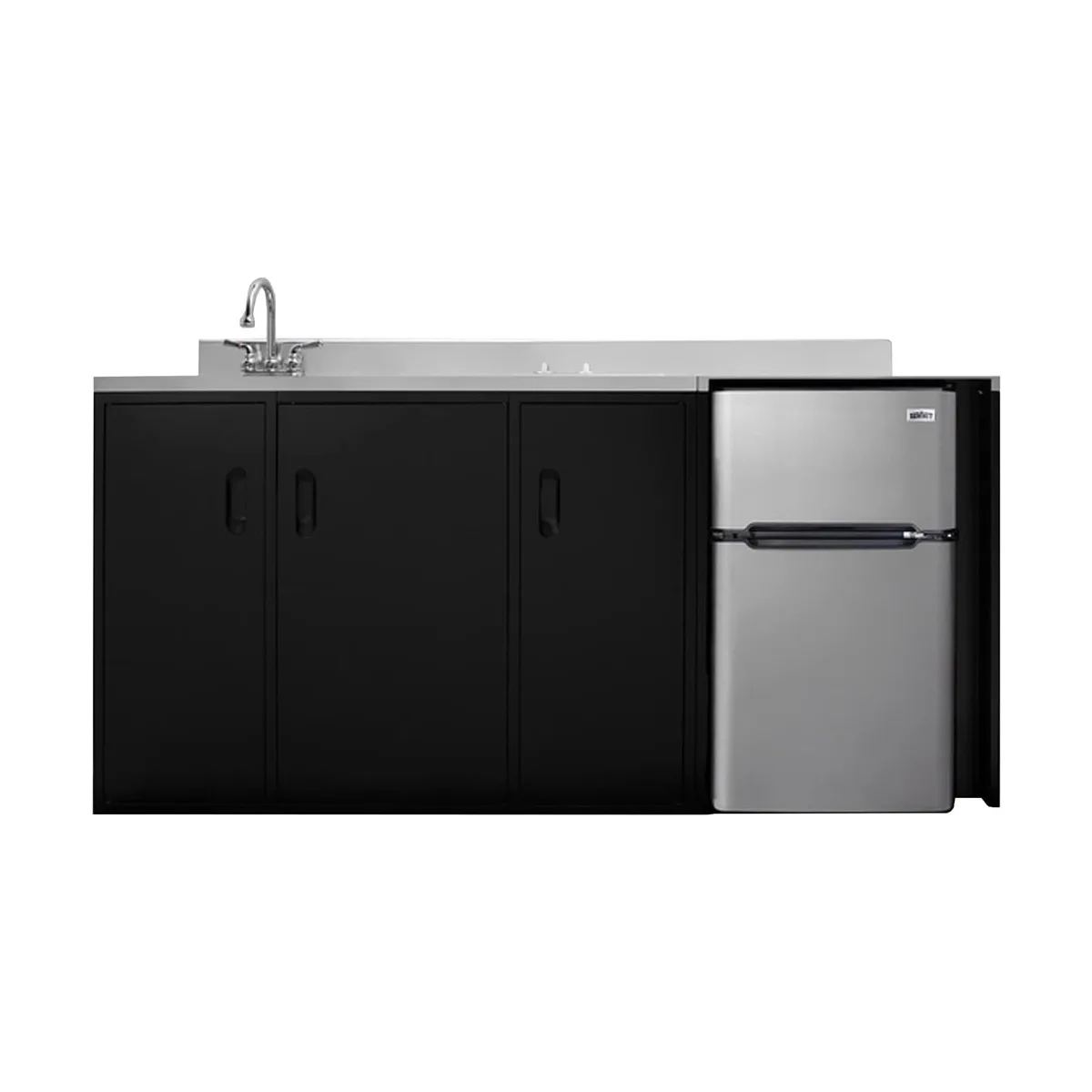 Summit CK72ADASINKL All-In-One Kitchenette, 71.75"W X 23.75"D X 34"H