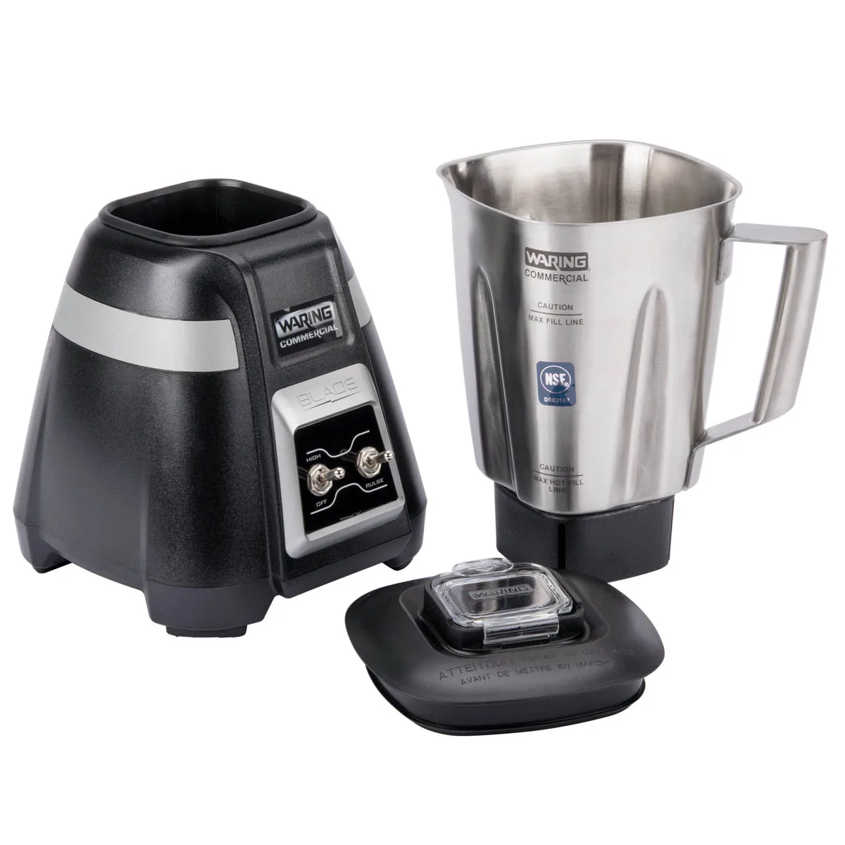 Waring BB300S Blade Bar Blender, 48-Oz. Stainless Steel Container
