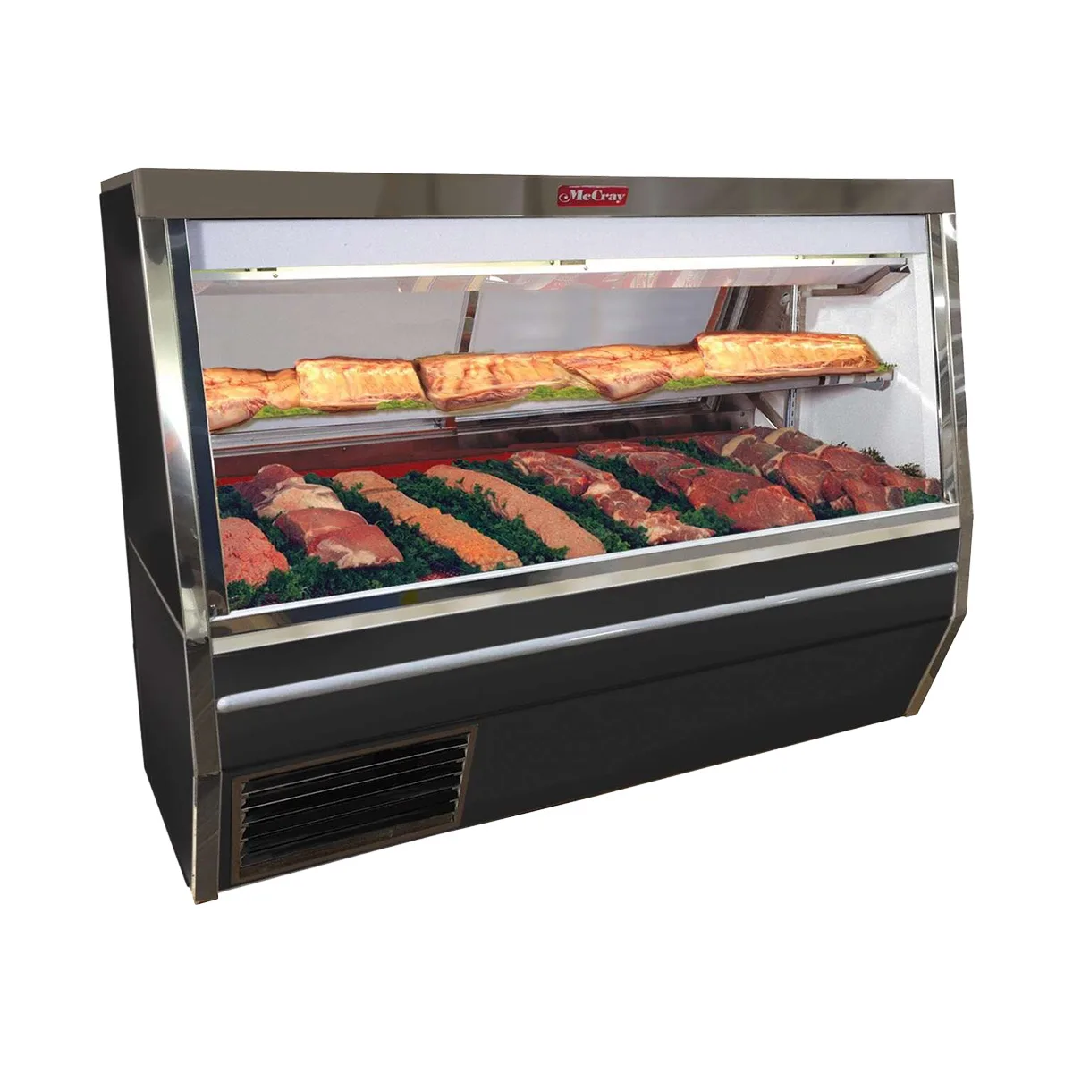 Howard-McCray SC-CMS34N-4-BE-LED 48" Double Duty Flat Refrigerated Meat Display Case