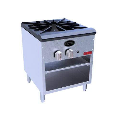 Royal Range of California SPR-360 36" Gas Stock Pot Range w/ (2) Two Ring Burner, Manual Controls, 100.000 BTU