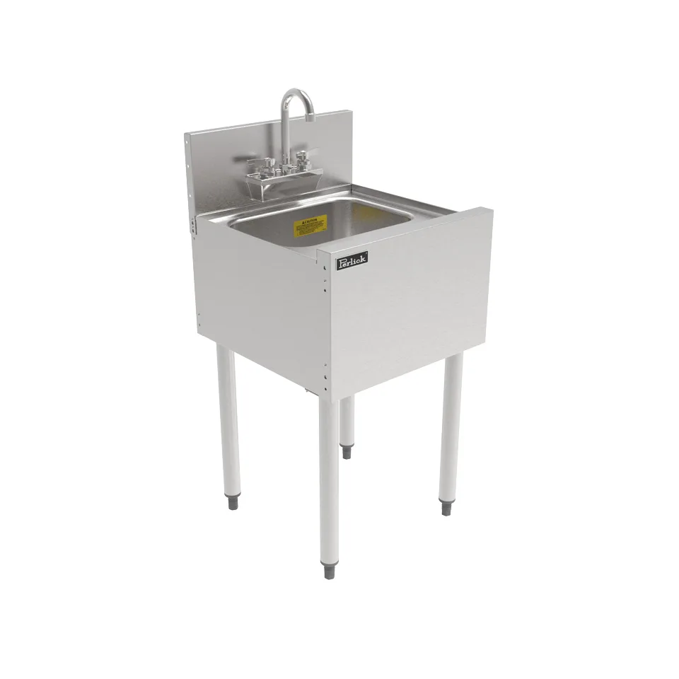 Perlick TS18DS Ts Series Underbar Wet Waste Sink Unit, 12"W X 18-9/16"D