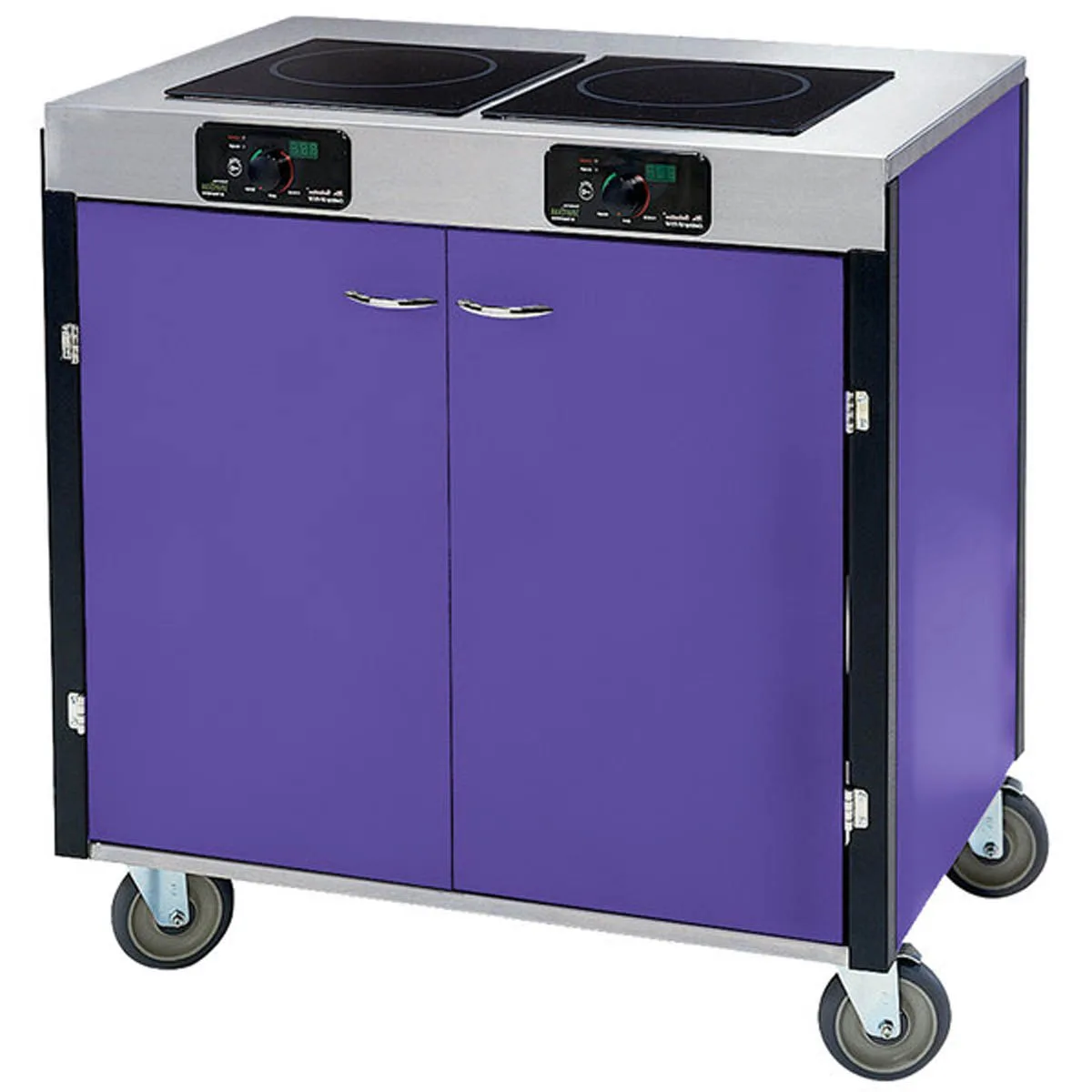 Lakeside 2070 Creation Express Station Mobile Cooking Cart w/ 2 Induction Burner, No Filtration System