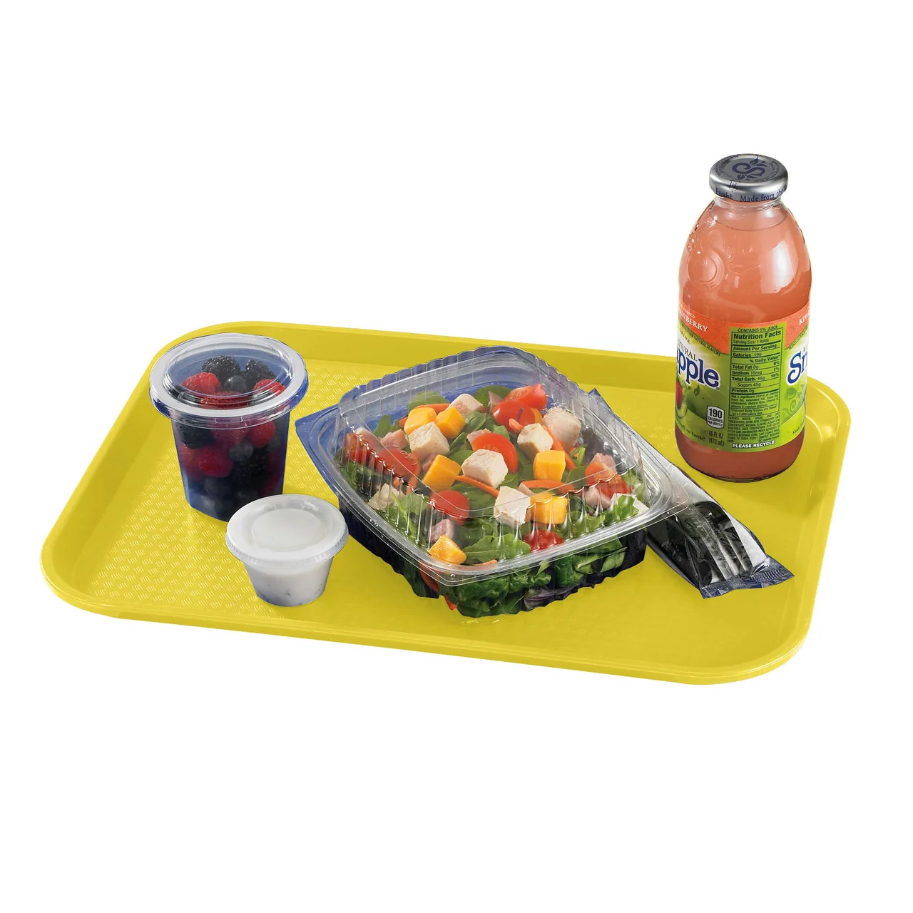 Cambro 1216FF108 Fast Food Tray – 11-7/8" x 16-1/8" Textured Polypropylene, Yellow, NSF, Made in USA
