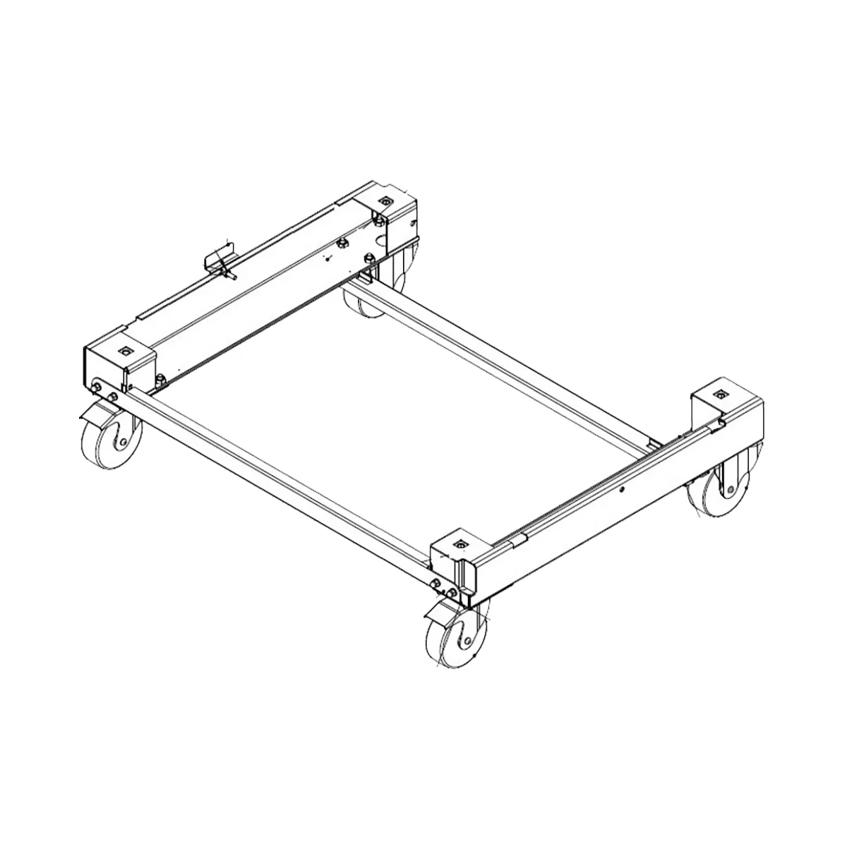 RATIONAL 60.60.968 Mobile Undercarriage, For Model 61 or 101