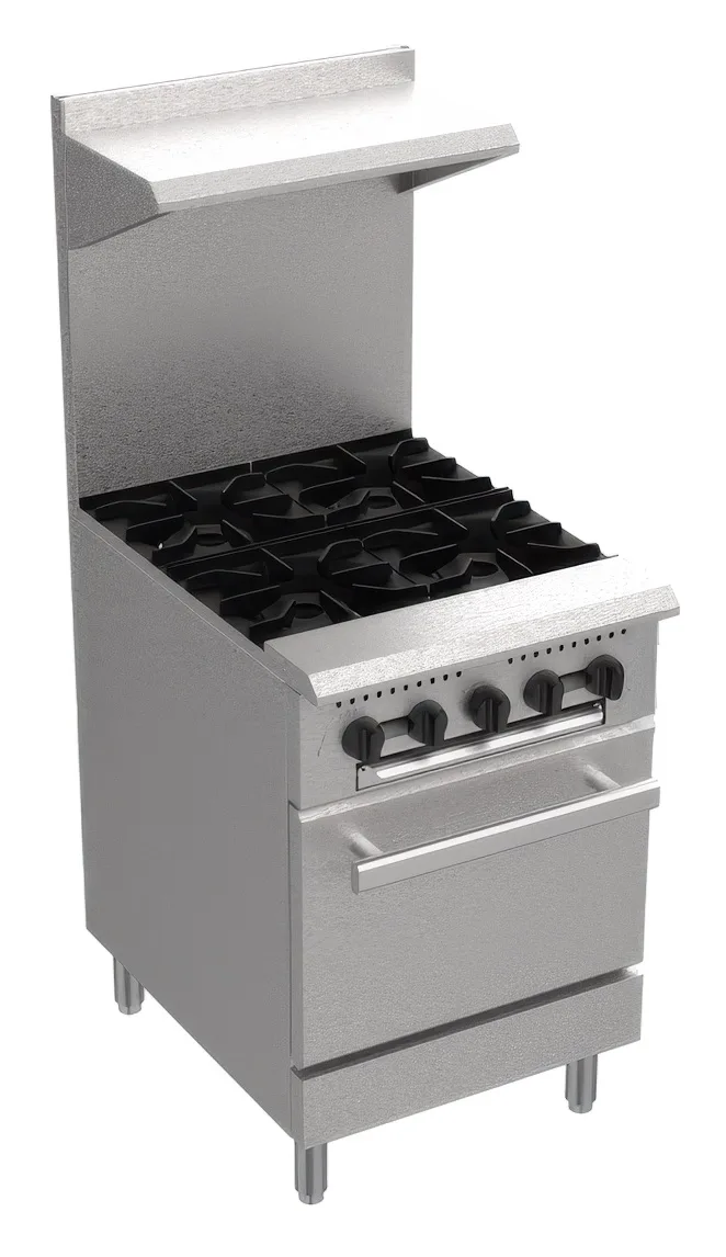 Serv-Ware SGR-4B-SA Gas 24" Restaurant Range