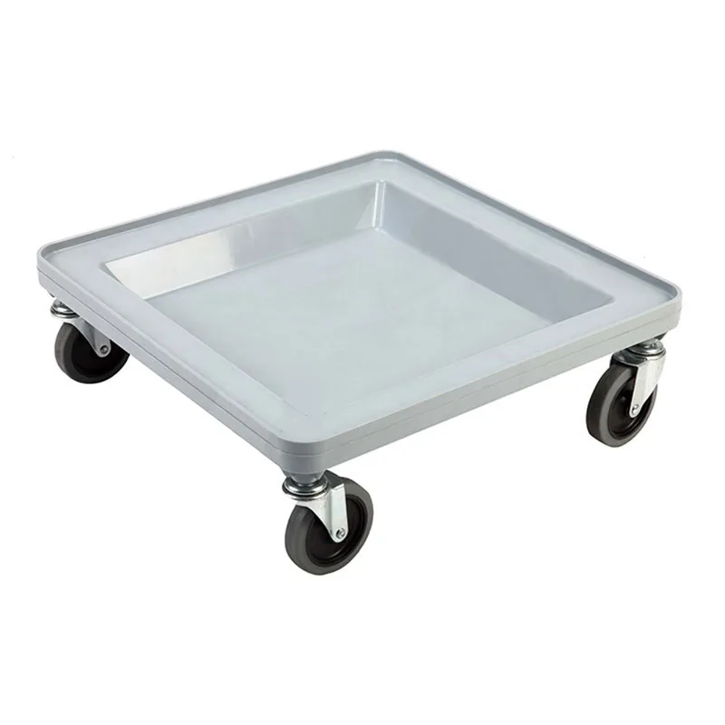 Omcan USA 44356 Gray Polypropylene Dish Rack Dolly, No Handle, Plastic Construction, Glass Rack Transport