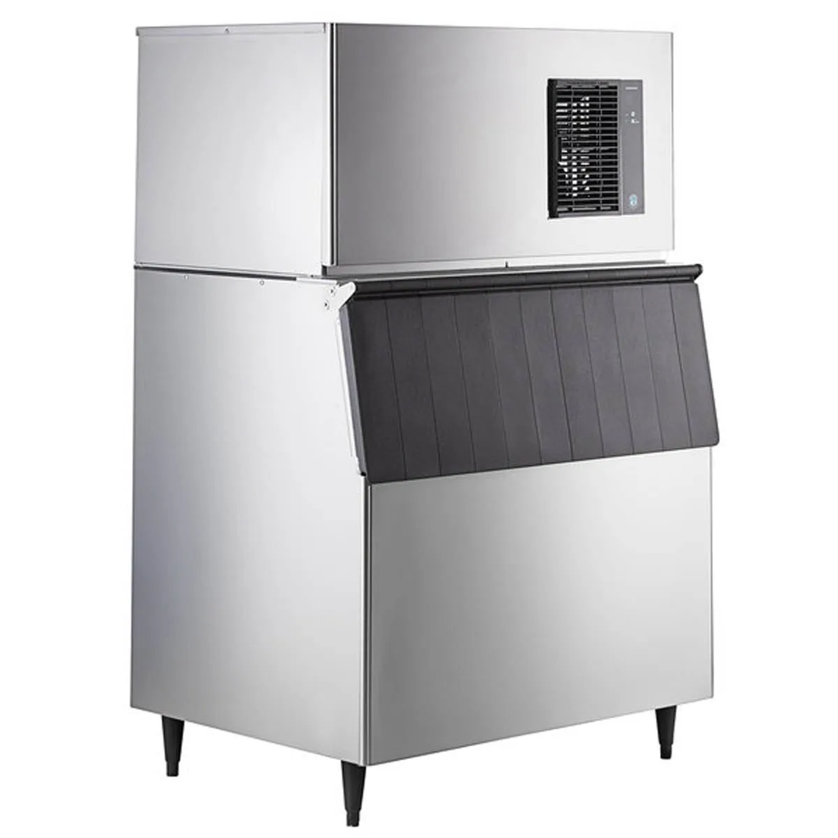 Hoshizaki IM-544SAK/B-700SF Air Cooled Full Cube 453 lb Ice Machine with Bin, 700 lb Storage