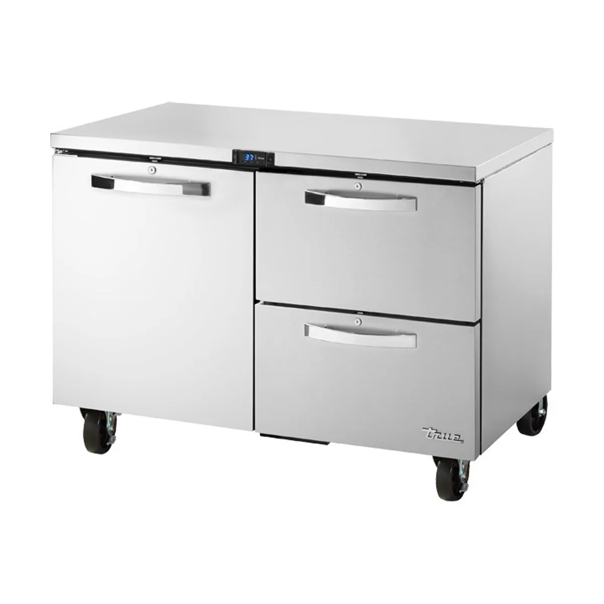 True TUC-48D-2-HC~SPEC3 48" 2-Section Undercounter Refrigerator w/ 2 Drawers & 1 Door
