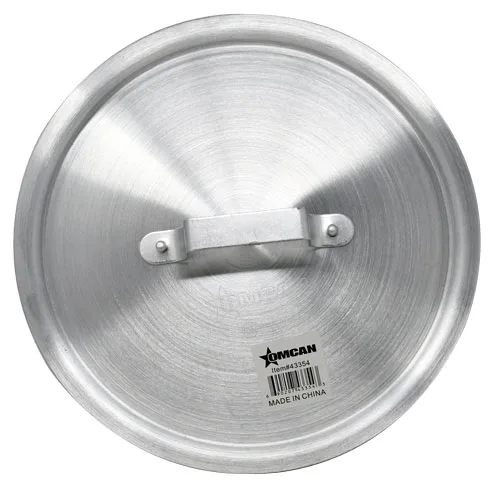Omcan USA 43354 Aluminum Cookware Cover, 5.5 Qt, Universal Pot Lid, Heavy-Duty Construction