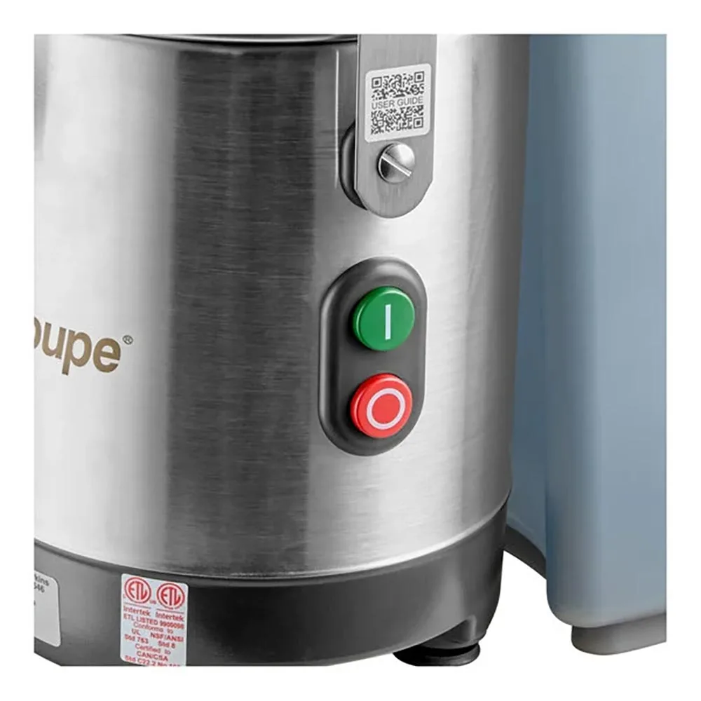 Robot Coupe J100 Table Top Centrifugal Juicer with Continuous Pulp Ejection, Automatic Feed 