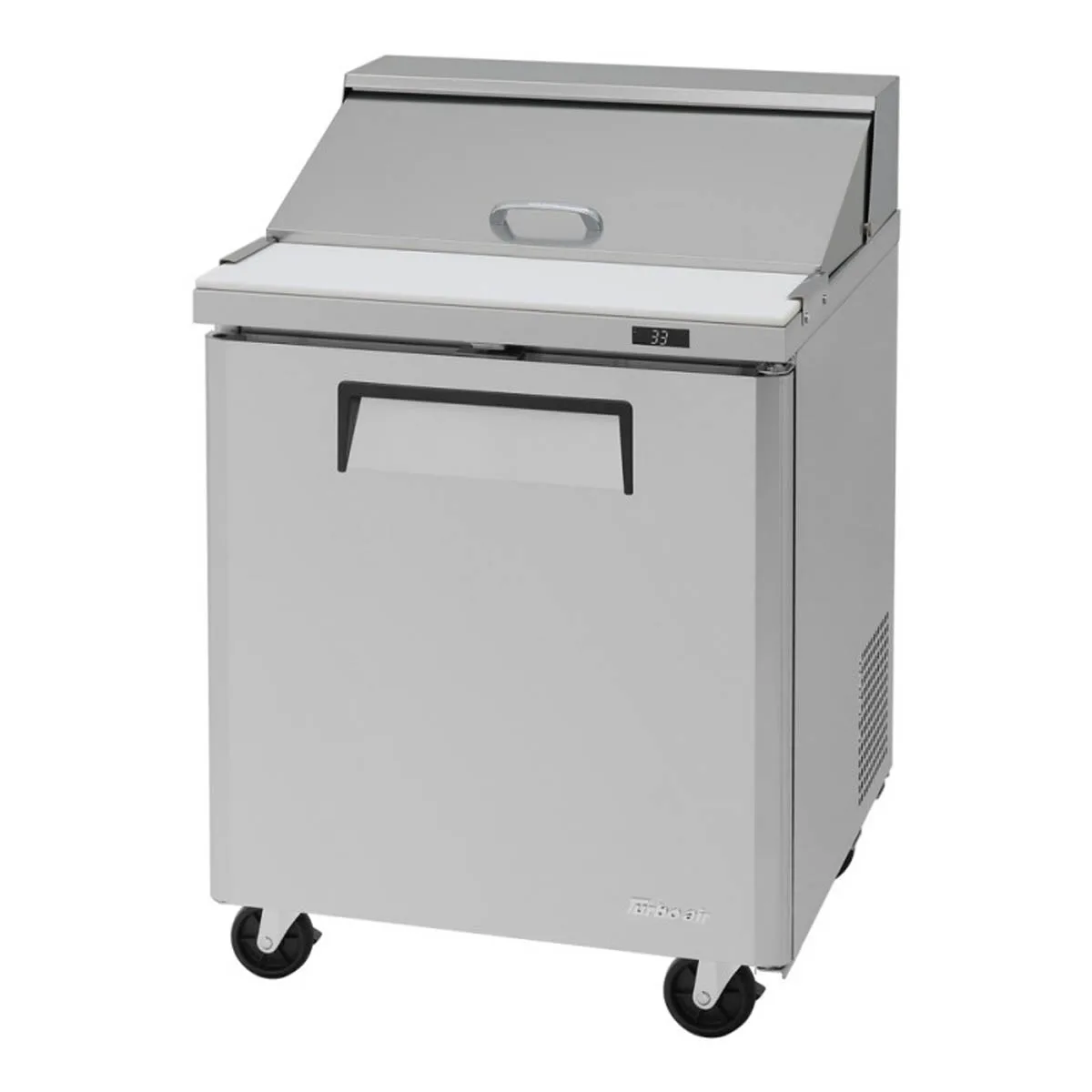Turbo Air MST-28-N 27" One Section Sandwich / Salad Prep Table w/ 1 Door, 8 Pans