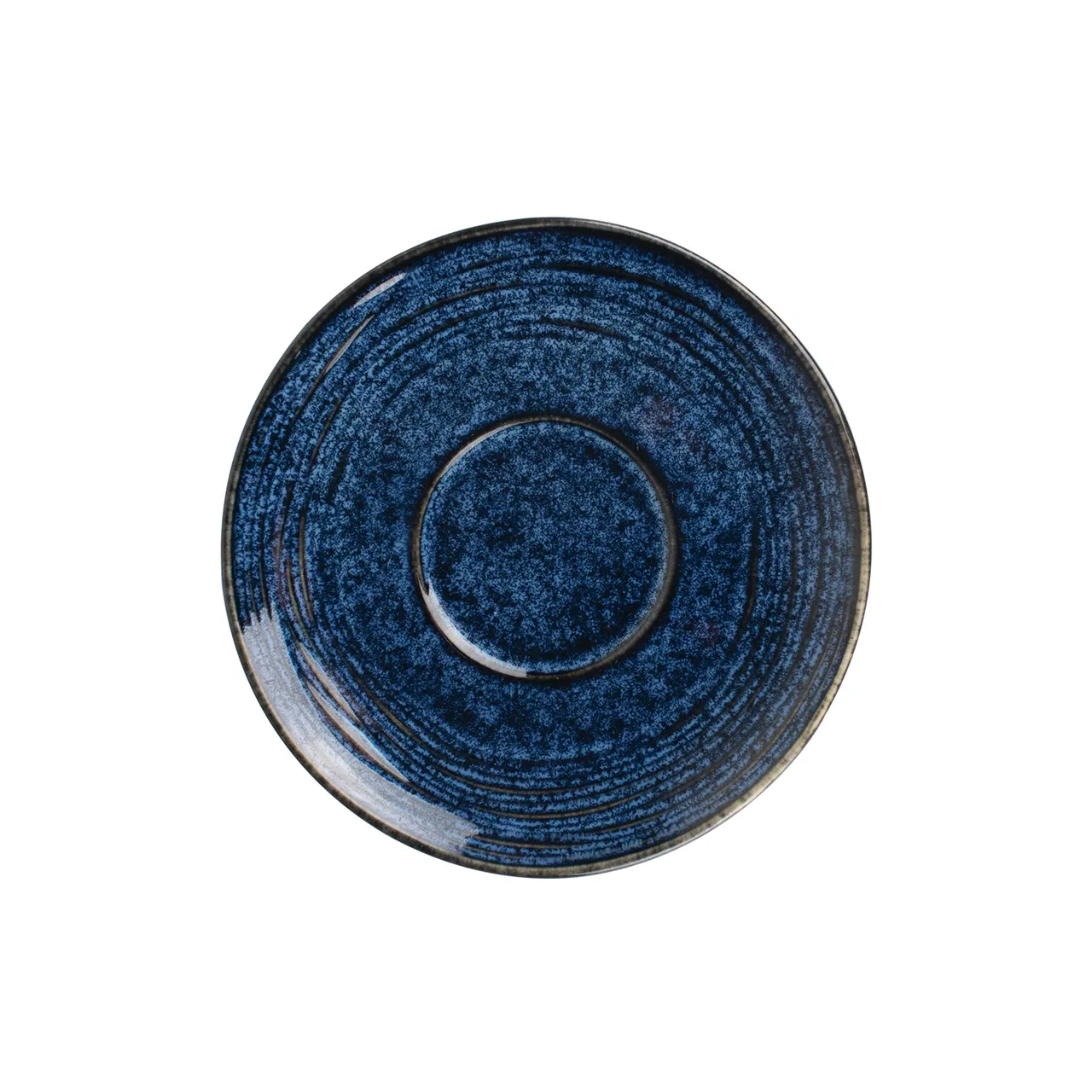 CAC China NEP-36 Neptune Saucer, 5½" Starry Night Blue/Black, 5.0"-5.49" Fine China - 1 Dozen