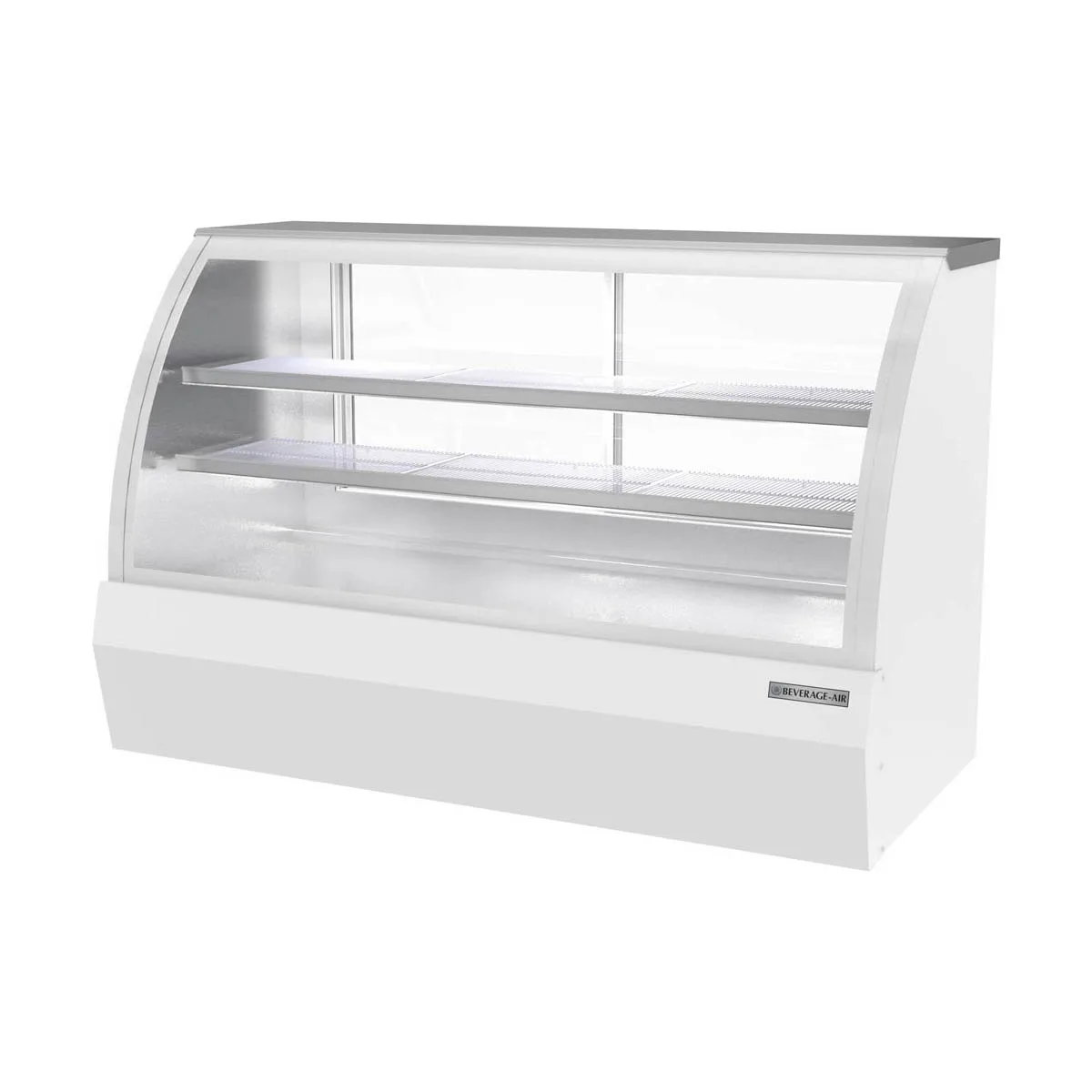 Beverage Air CDR6HC-1-W-D 73 11/16" Curved Glass White Dry Bakery Display Case21 cu. ft.