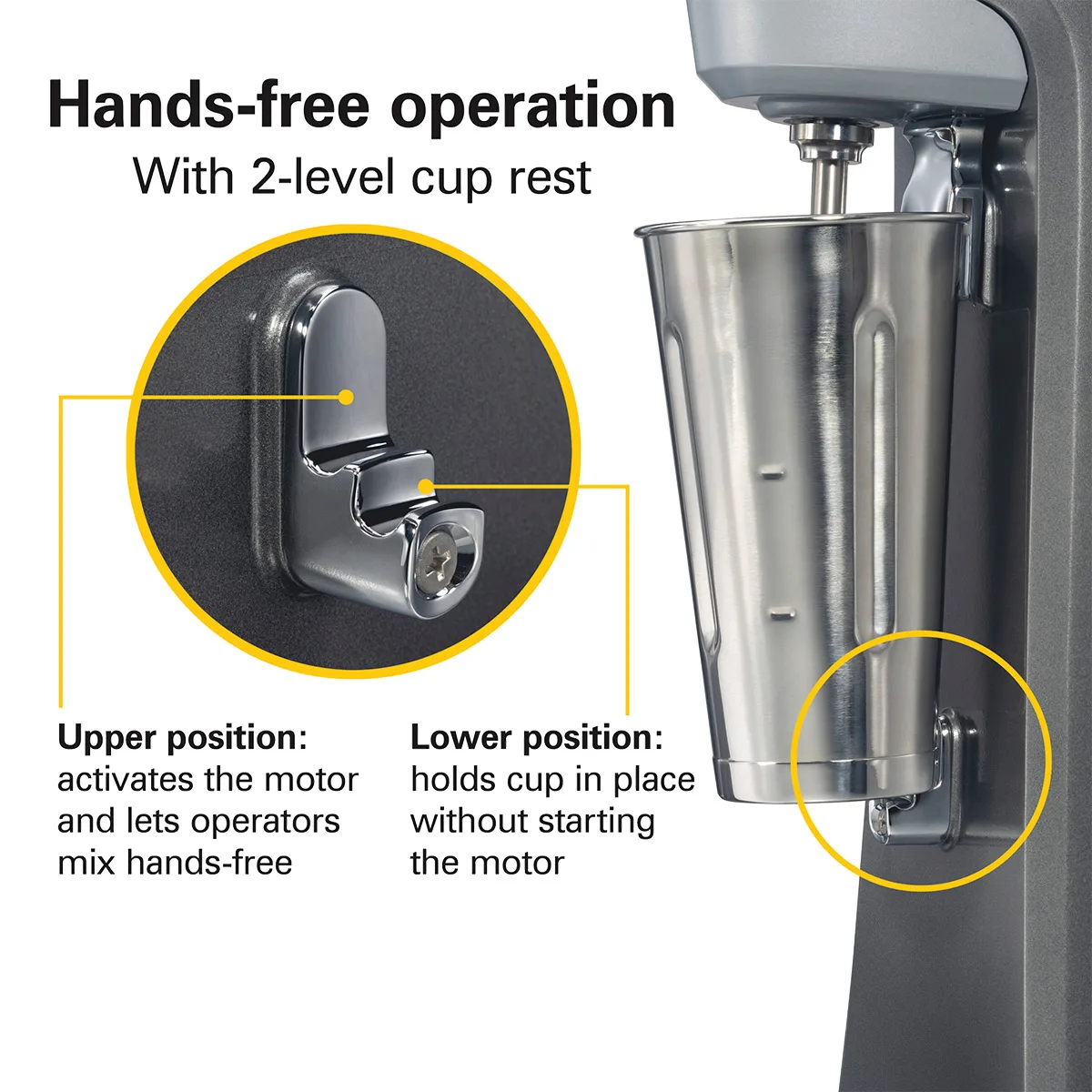 Hamilton Beach HMD200R-CE Single-Spindle Drink / Bar Mixer, (International Use Only)