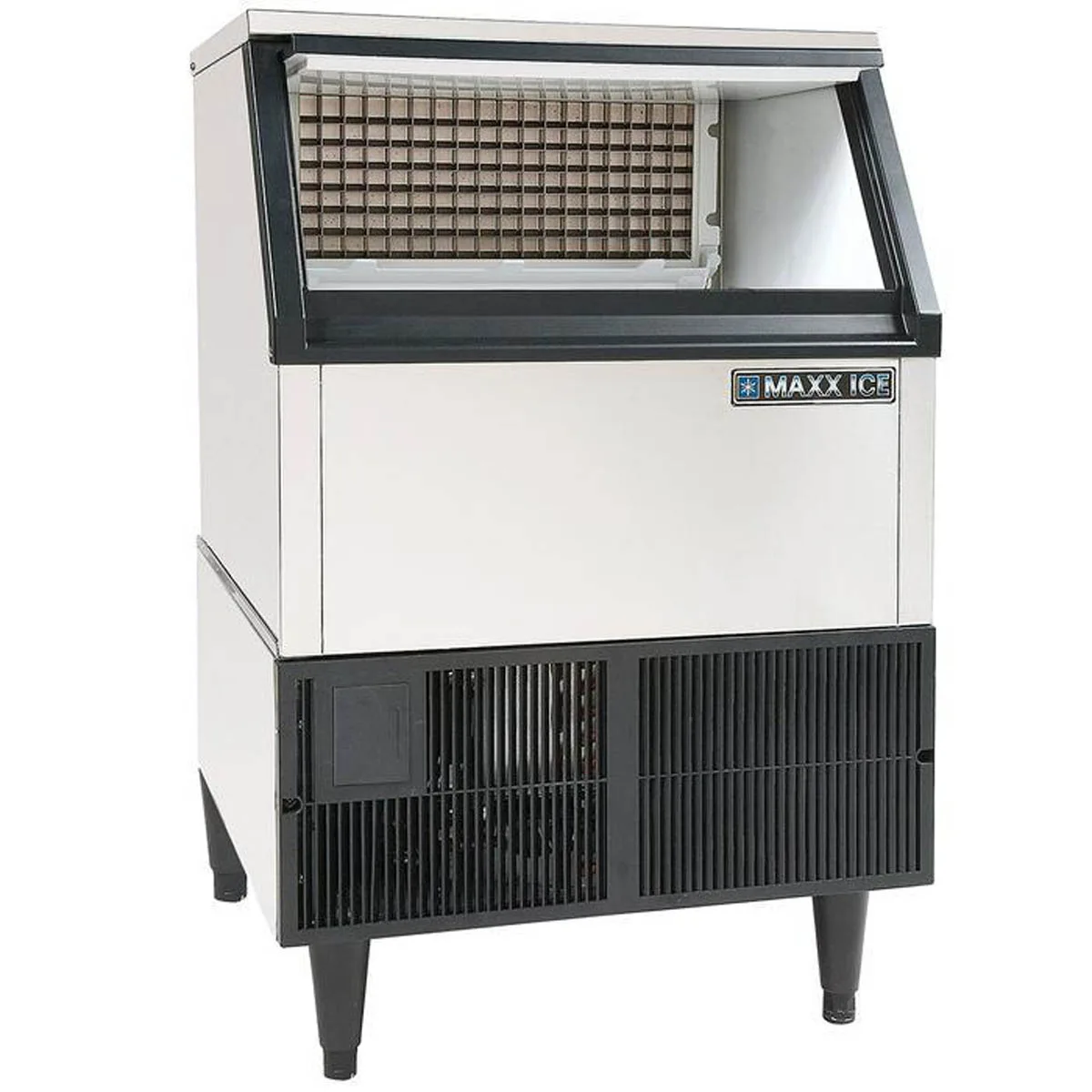 Maxx Ice MIM250 24" Air Cooled Full Cube 260 lb Undercounter Ice Machine with 75 lb Bin