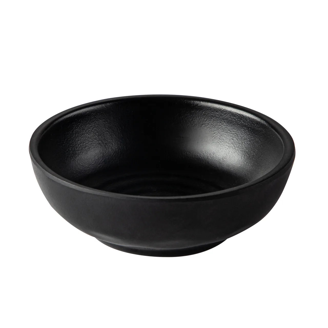 CACChina XCTN-B4 Centennial Bowl, 3.5oz, 3-7/8" Dia, 1-3/8" H, Matte Black, Round China - Dozen