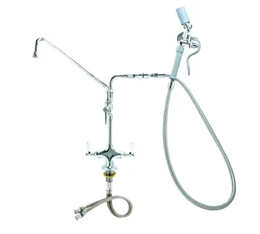 Vulcan DBPTYTS WSHDWN Double Pantry Deck Mount Faucet ,Wash Down Hose - 16" Swing Spout