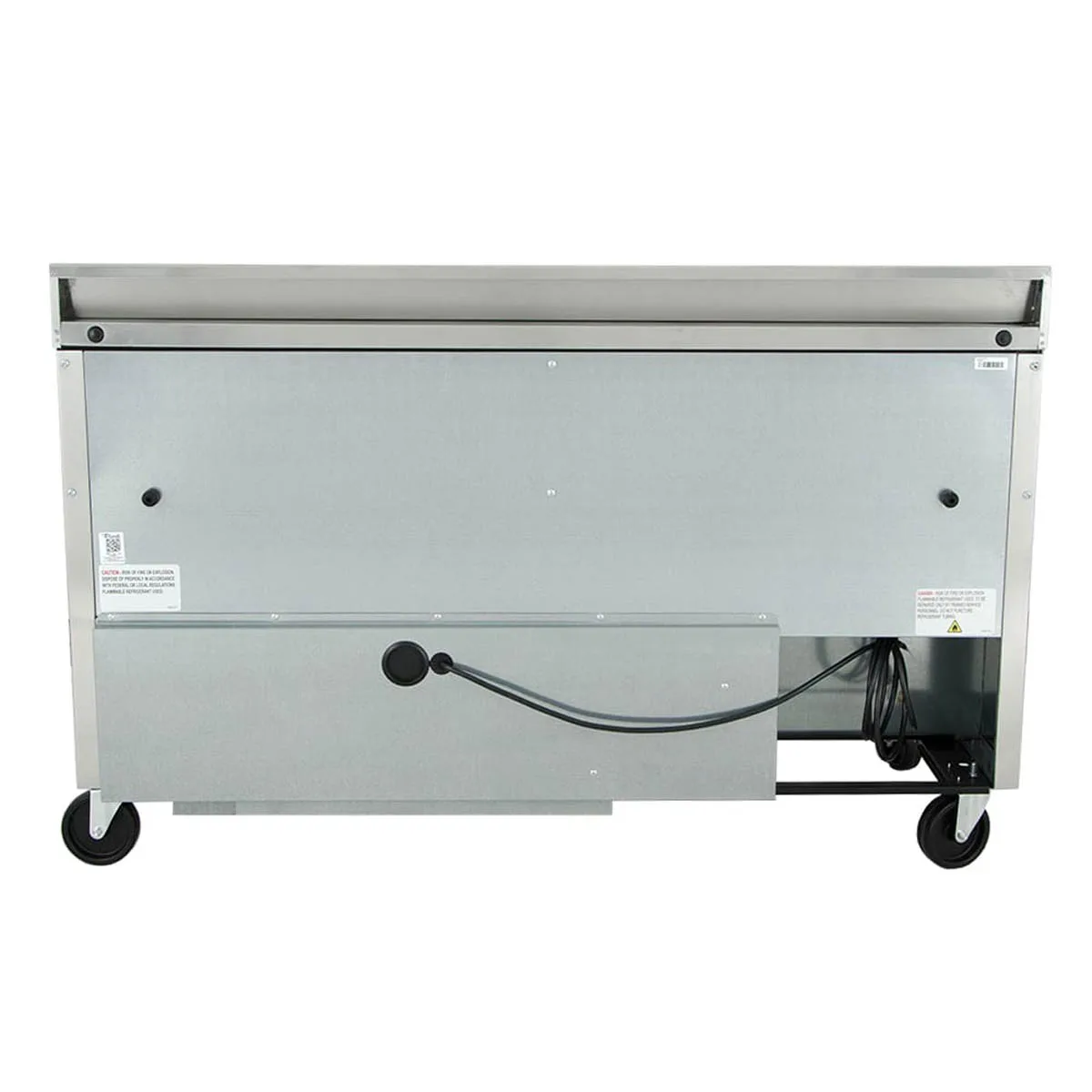 True TWT-60-HC 60" 2-Section Worktop Refrigerator w/ 2 Doors, Rear Mounted