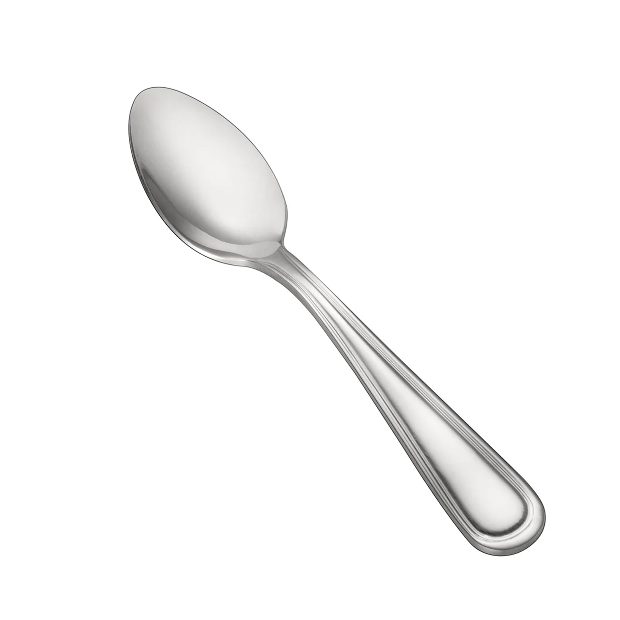 CAC China 3002-09 Prime Demitasse Spoon, 4-5/8" Extra Heavy, 18/0 Stainless Steel - 1 Dozen