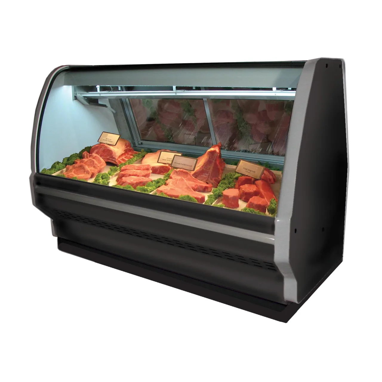 Howard-McCray R-CMS40E-6C-BE-LED 76" Single Duty Curved Refrigerated Meat Display Case, Remote