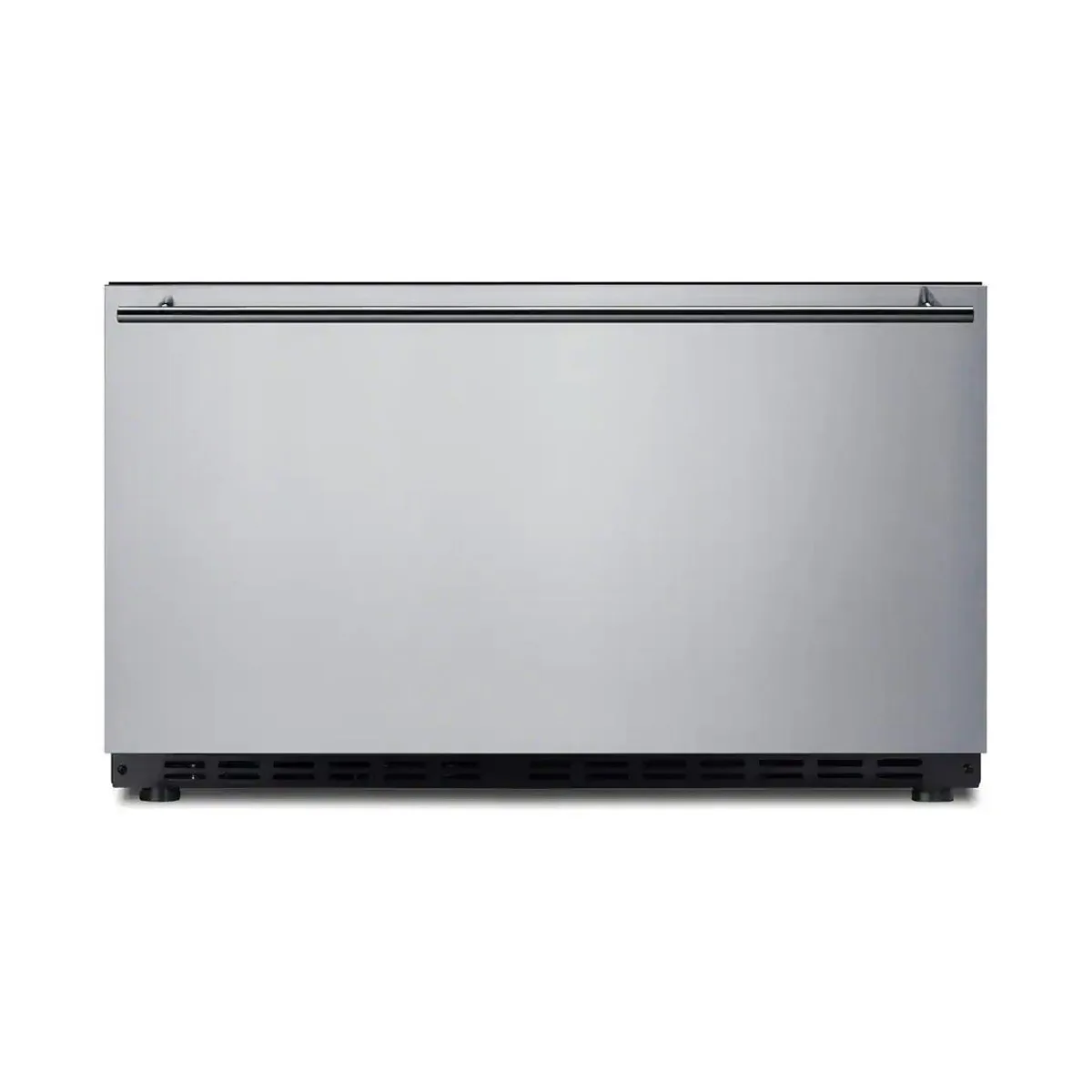 Summit SDR30 29" Built-in Stainless Steel 1-Drawer Undercounter Refrigerator in Black, 2.5 cu. ft.