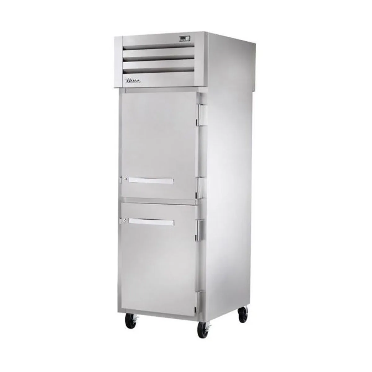 True STR1HPT-2HS-2HS "Full Height" 1-Section 2-Door Solid Heated Holding Cabinet Stainless Steel