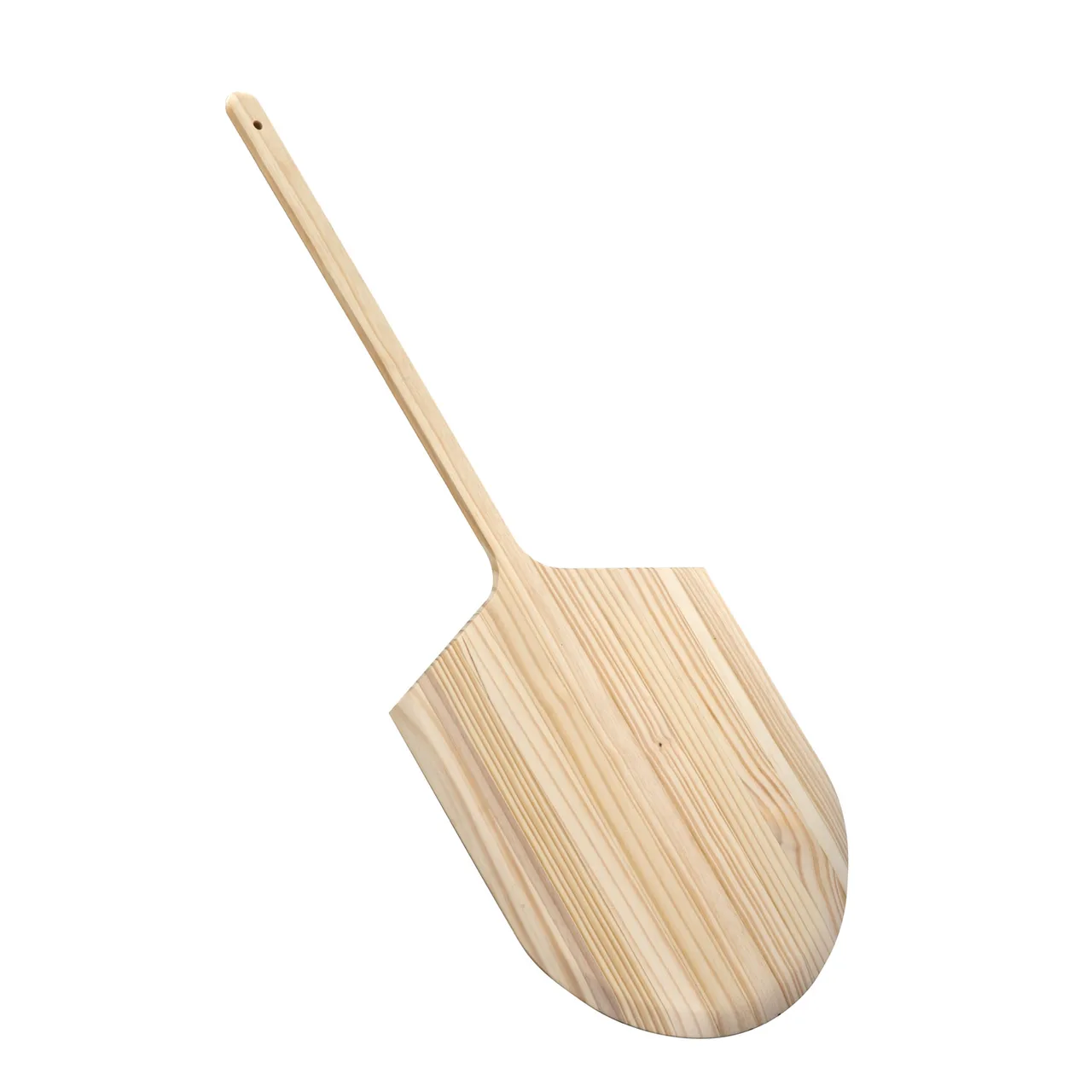 CAC China PPLW-1819D Pizza Peel, 42"W, 18"x19", Wooden Handle, Stainless Steel Blade