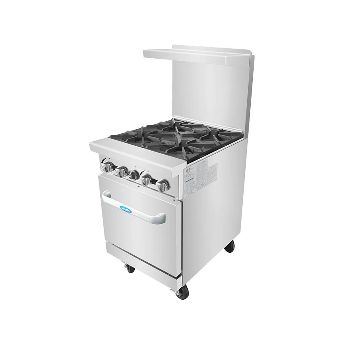 Atosa USA AGR-4B-NG 24" Gas Restaurant Range w/ (4) Open Burners & (1) Oven, 152.000 BTU 
