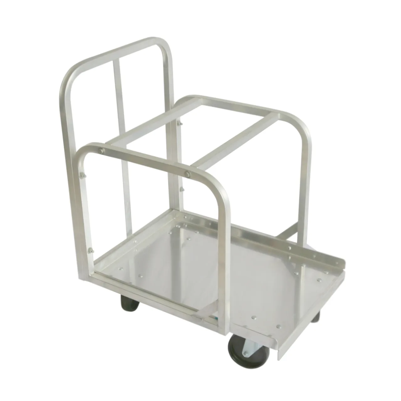 CACChina ASPT-6 Sheet Pan Truck, 28"L x 20-1/4"W x 33"H, Alum, 5" Casters, Holds 54 / 108 Pans, 2‑Stack Set