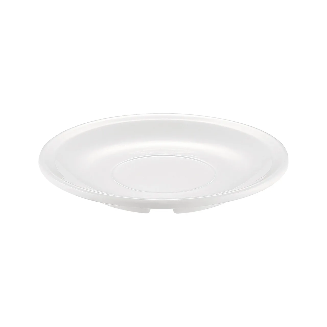 CAC China MLNC-2 Maxwell Saucer, 5" White Melamine, Break‑Resistant, Dishwasher Safe - 1 Dozen