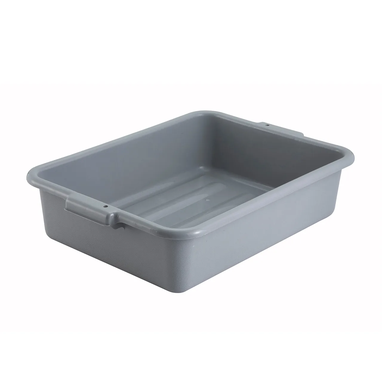 Winco PL-5G Polypropylene Gray Dish Box w/ 1-Compartment