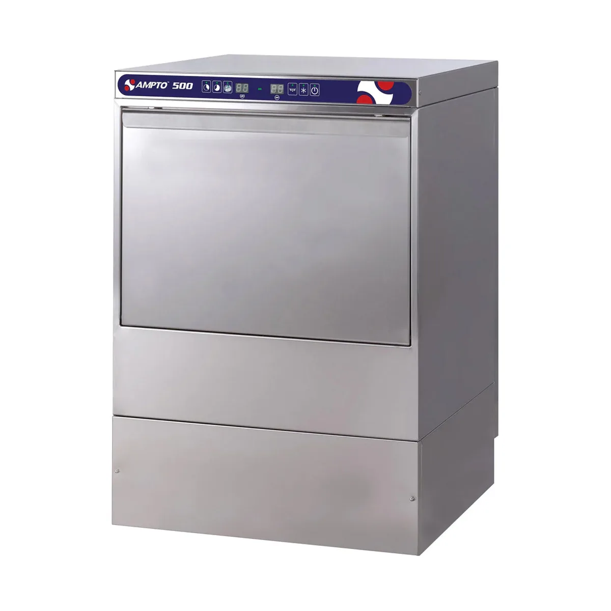 AMPTO 500 22" Undercounter Dishwasher,20/30 or 60 Racks/Hr-17 Gal/Hr-High Temp w/Booster