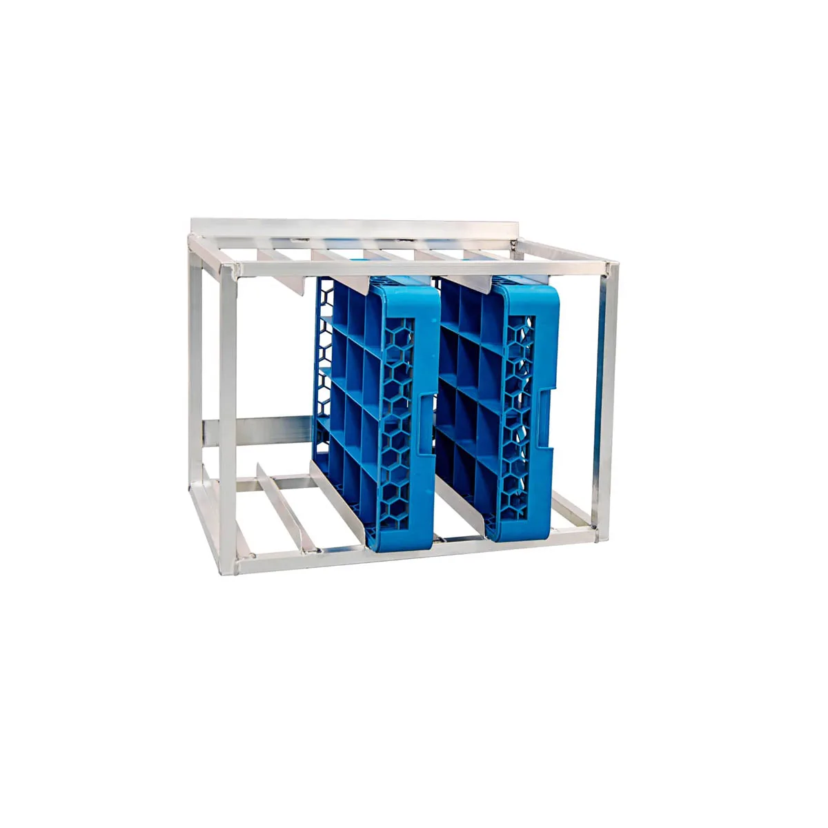 New Age 53082 Aluminum Wall Mounted Dish Rack Holder - 29"W x 18"D