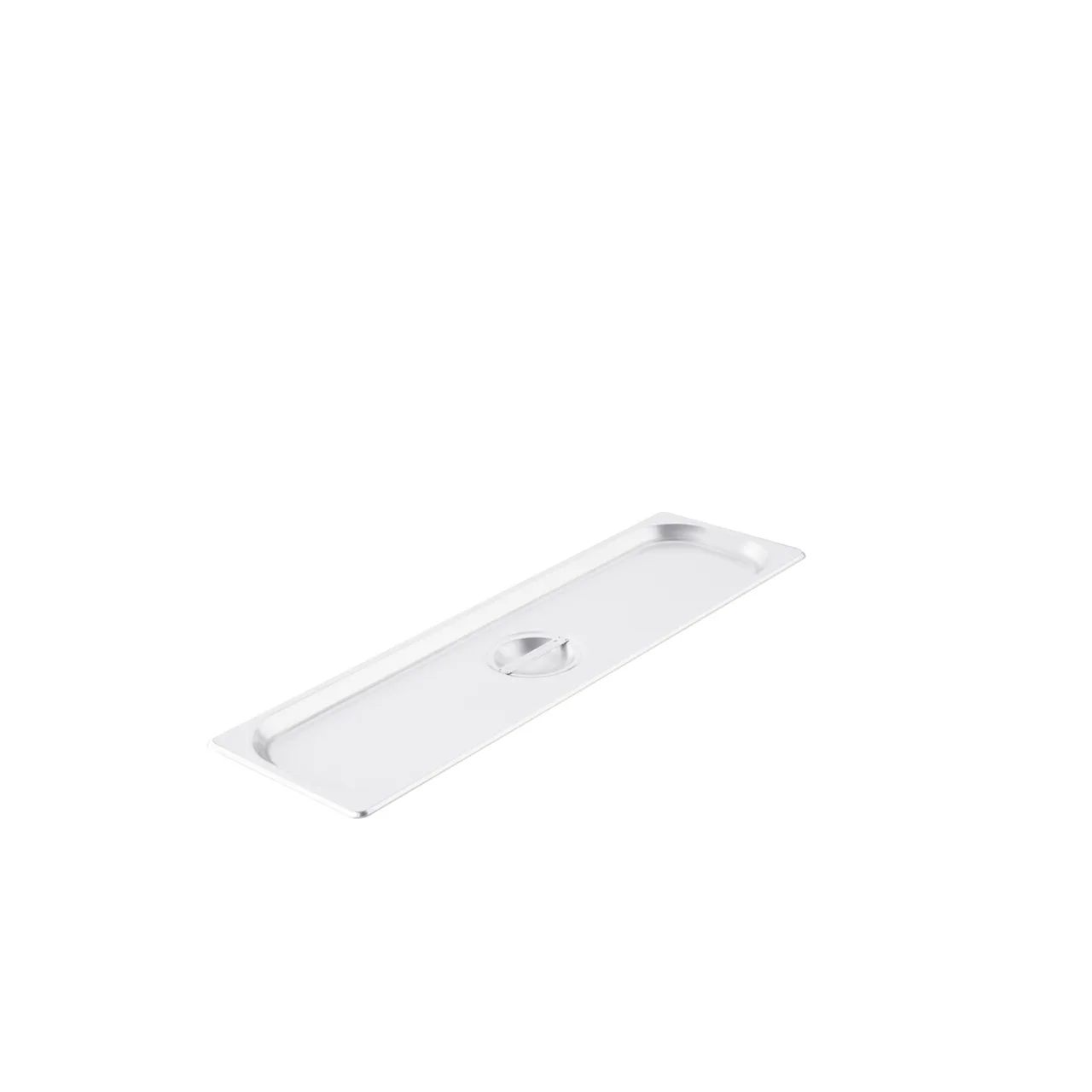 CAC China SPCO-HL Steam Table Pan Cover, 1/2-size Long, Flat, With Handle, 304 Stainless Steel