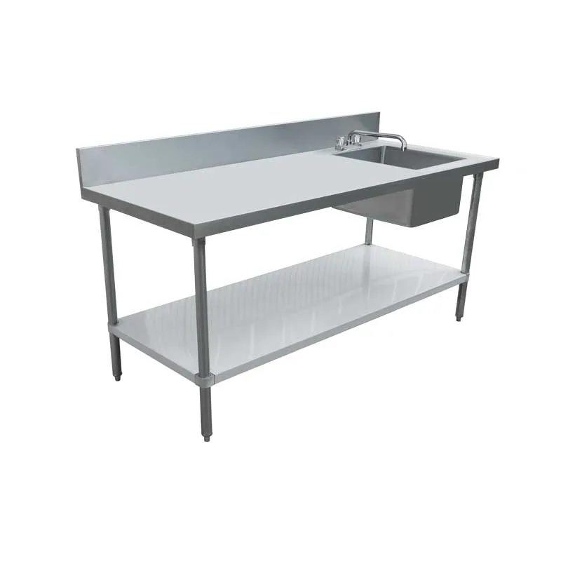 Omcan USA 43244 with Prep Sink(s) Work Table