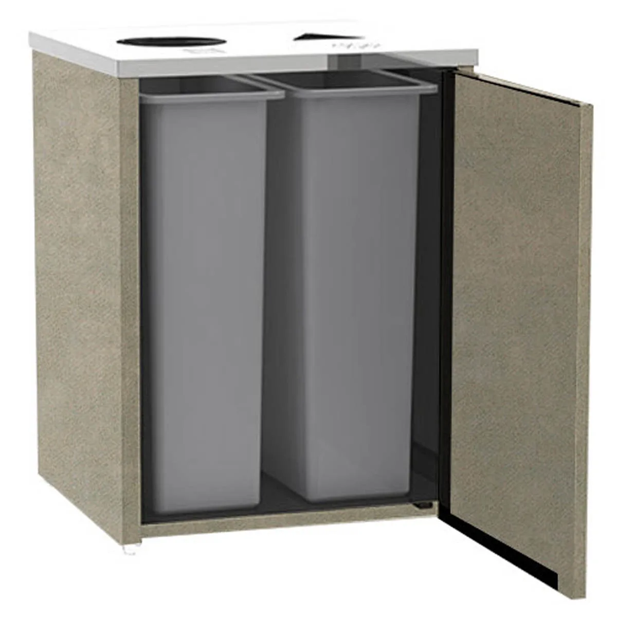 Lakeside 3412 Waste & Recycle Station, 26-1/2"W X 23-1/4"D X 34-1/2"H