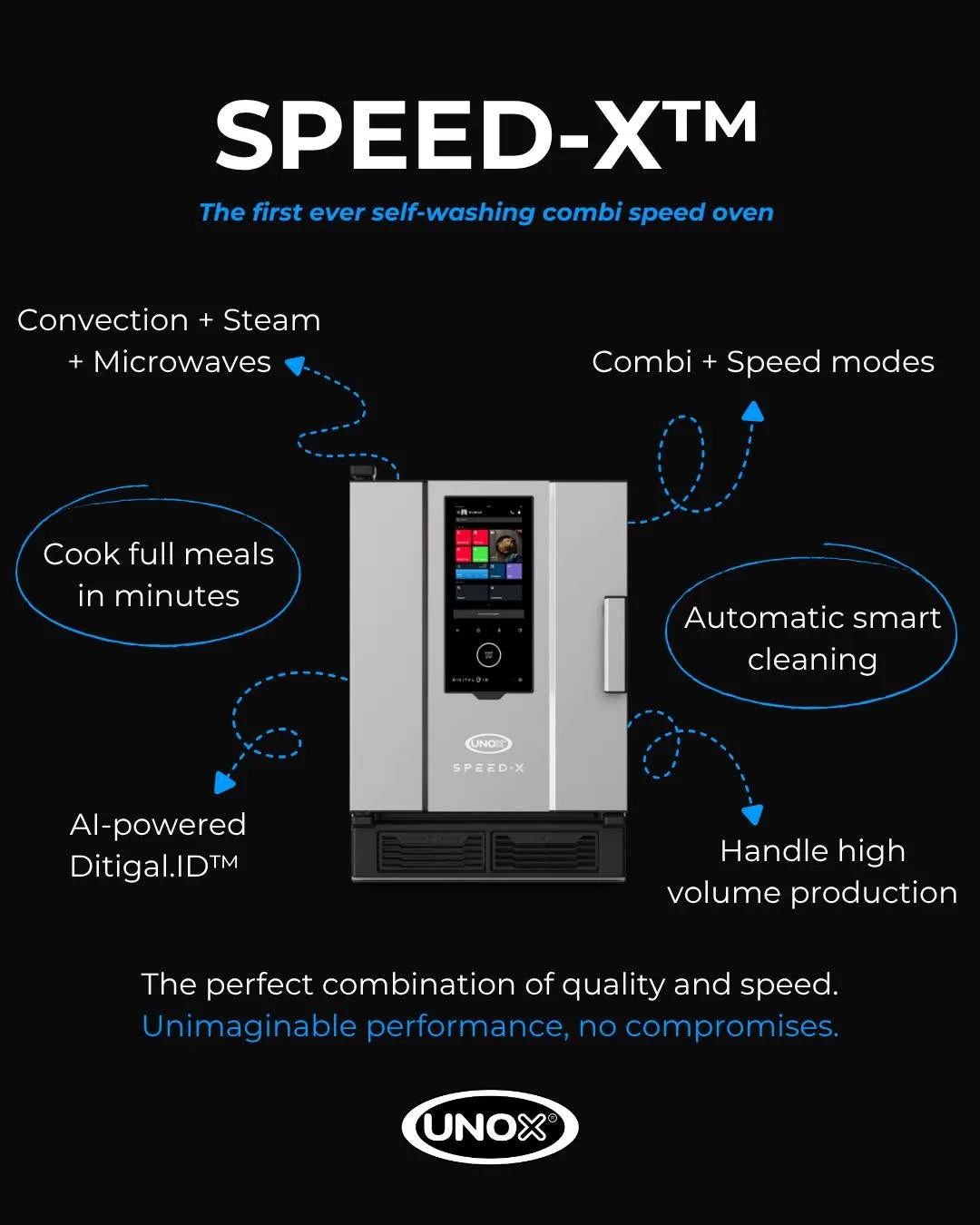 UNOX XAPA-0523-EXRS Electric Full Size 10 Pan Combi Oven w/ Programmable Controls, Steam Generator