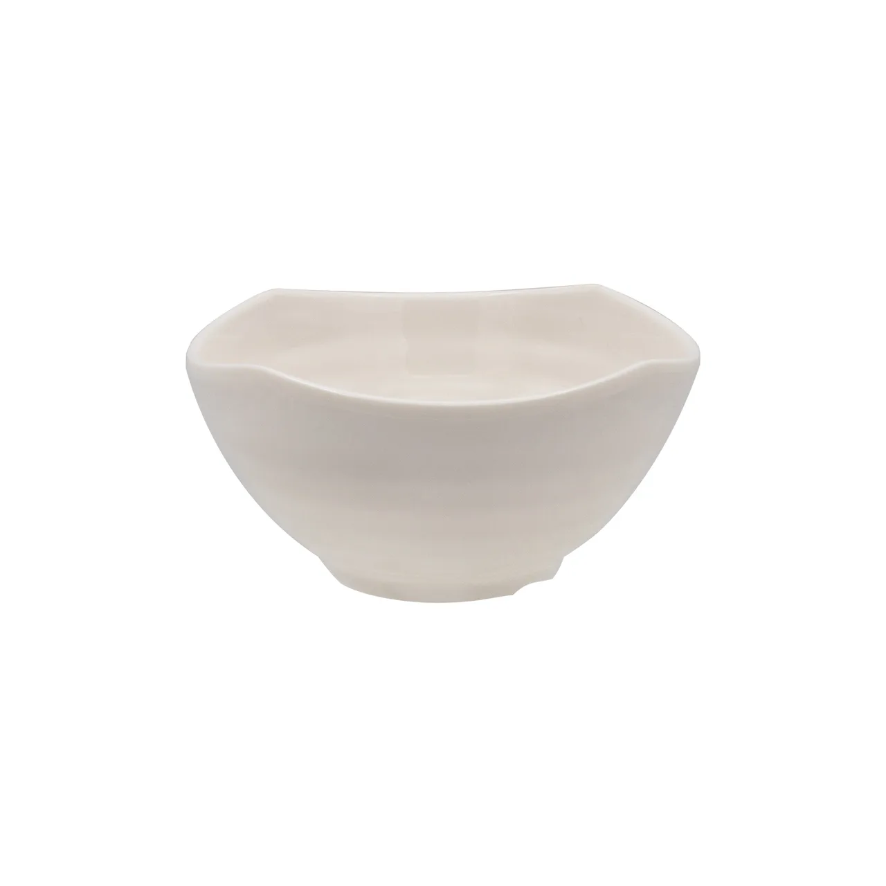 CAC China XSHL-Q6B Seashell Bowl, 16 Oz., 5-1/2"W x 5-1/2"D x 2-3/8"H, White, Serving, 1 Dozen